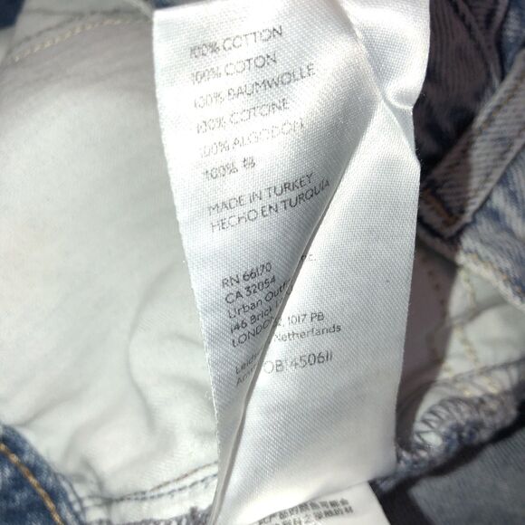 Free People We the Free Size 25 Maggie Distressed Button Fly Mid-Rise Shorts - Picture 6 of 7